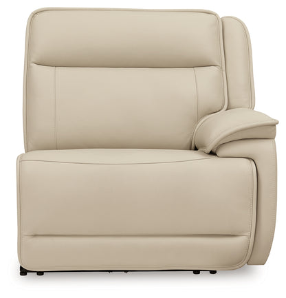 Double Deal Almond 4-Piece Reclining Sectional - U13001S6