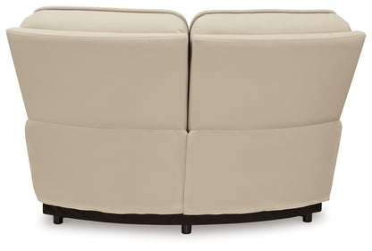 Double Deal Almond 4-Piece Reclining Sectional - U13001S6