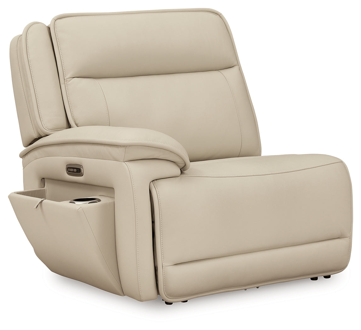 Double Deal Almond 4-Piece Reclining Sectional - U13001S6