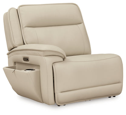 Double Deal Almond 4-Piece Reclining Sectional - U13001S6