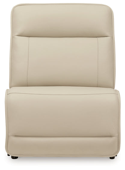 Double Deal Almond 4-Piece Reclining Sectional - U13001S6