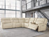 Double Deal Almond 7-Piece Reclining Sectional with 2 Consoles - U13001S9