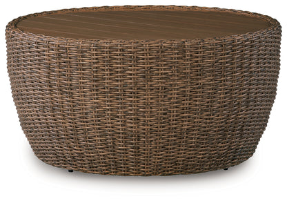 Double Point Beige Outdoor Coffee Table - PCP503-708