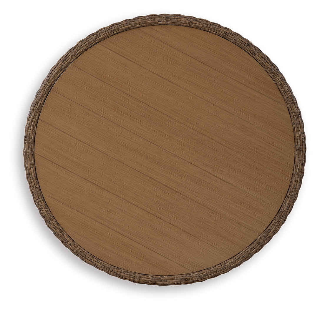 Double Point Beige Outdoor Coffee Table - PCP503-708