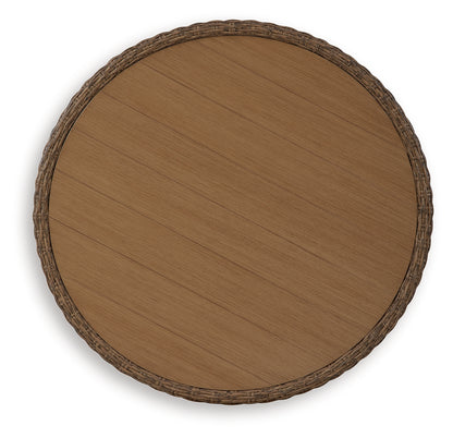 Double Point Beige Outdoor Coffee Table - PCP503-708