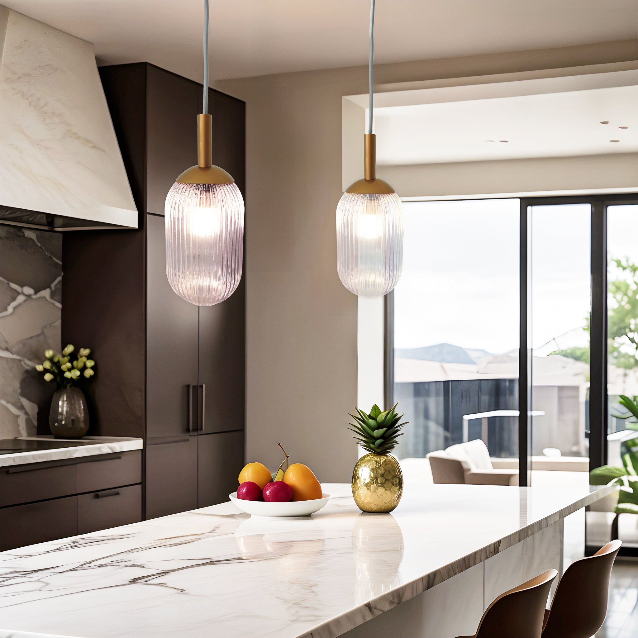 Dover Pendant Lamp - Bronze and Clear - PNL04102101
