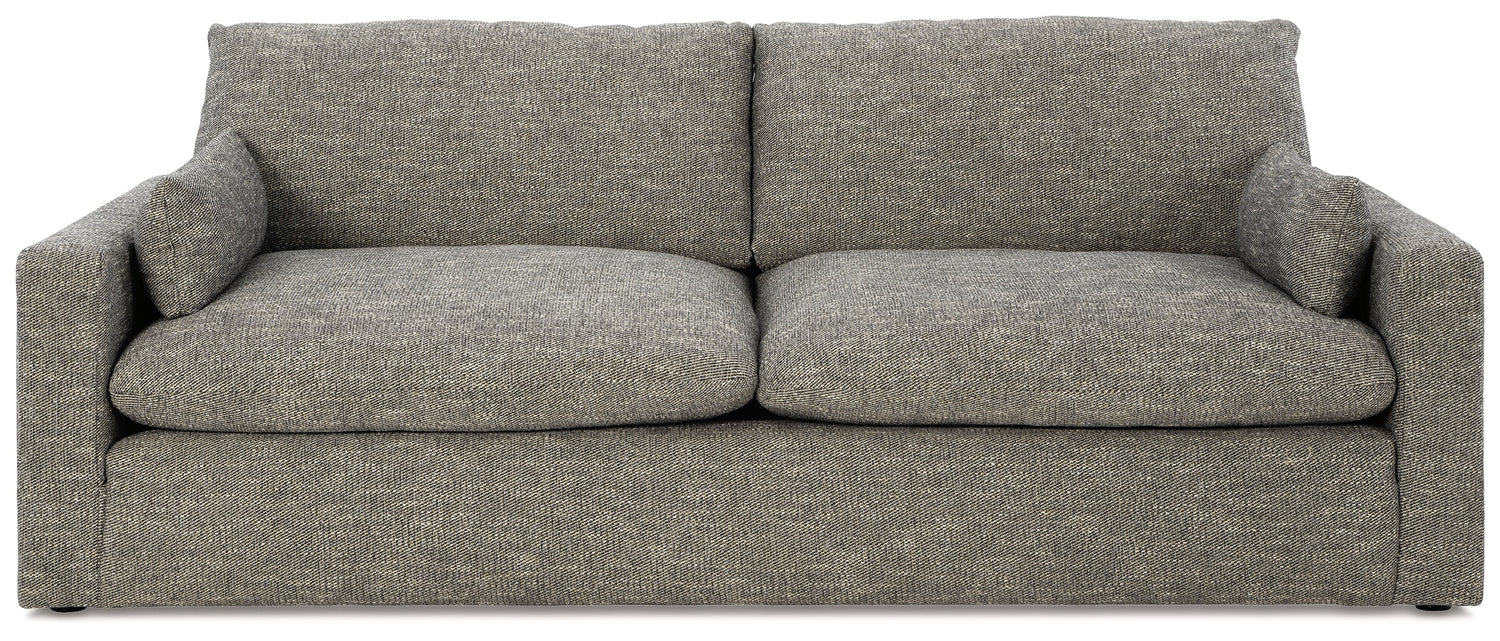 Dramatic Sofa, Loveseat, Chair and Ottoman in Granite - PKG016066