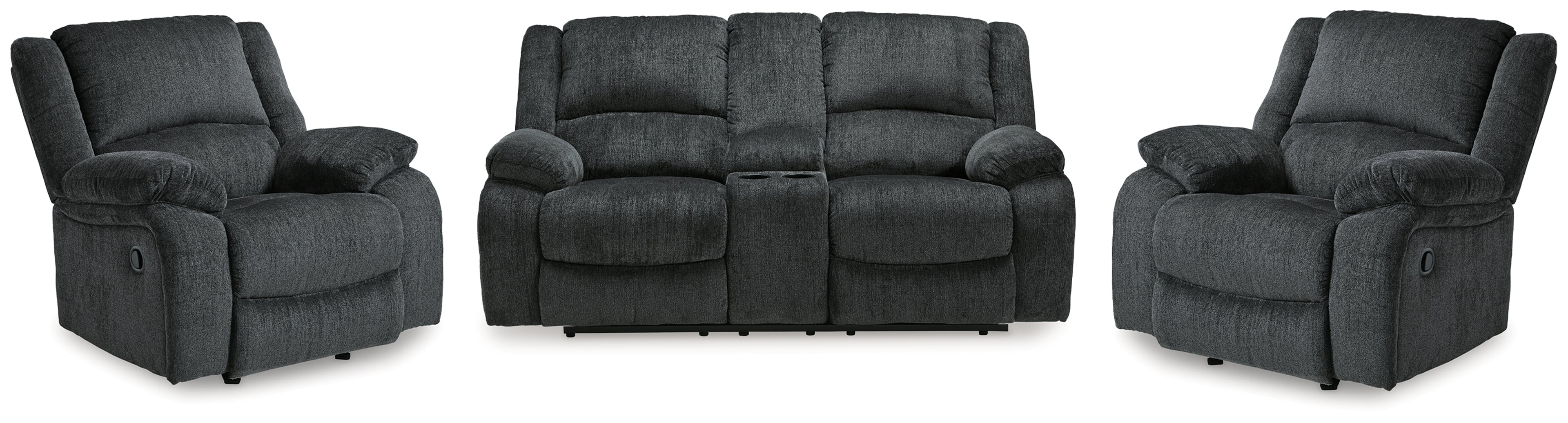 Draycoll Reclining Loveseat and 2 Recliners - 76504U10