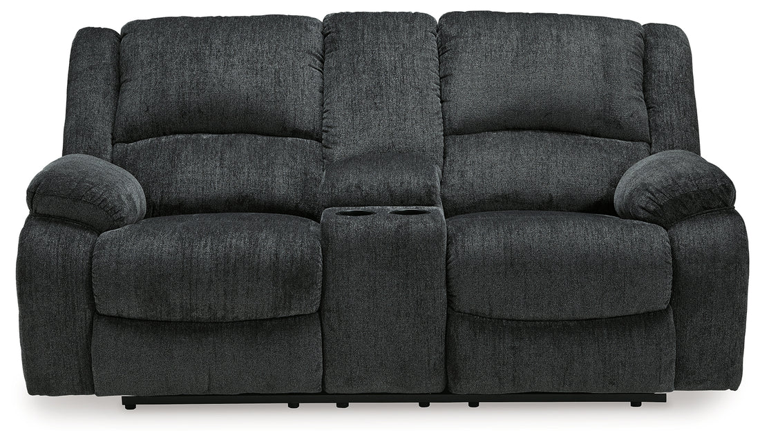 Draycoll Slate Reclining Loveseat with Console and Recliner - 76504U7