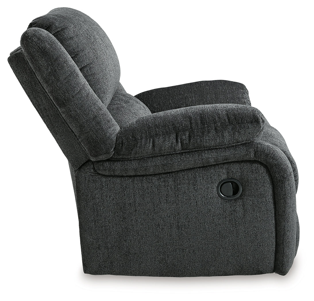 Draycoll Slate Reclining Loveseat with Console and Recliner - 76504U7