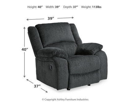 Draycoll Slate Reclining Loveseat with Console and Recliner - 76504U7