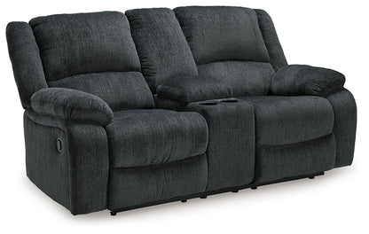 Draycoll Slate Reclining Loveseat with Console and Recliner - 76504U7