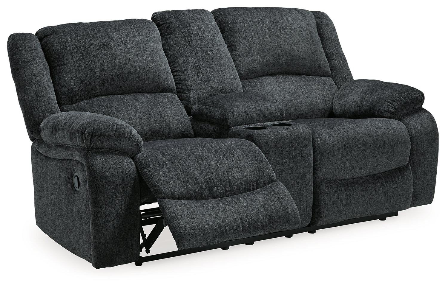 Draycoll Slate Reclining Loveseat with Console and Recliner - 76504U7