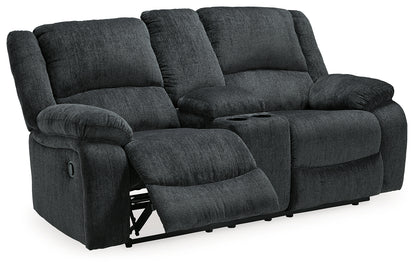 Draycoll Slate Reclining Loveseat with Console and Recliner - 76504U7