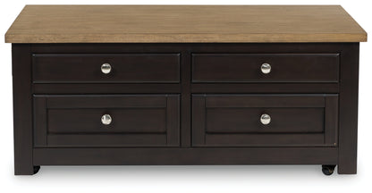 Drazmine Brown Lift-Top Coffee Table - T734-20