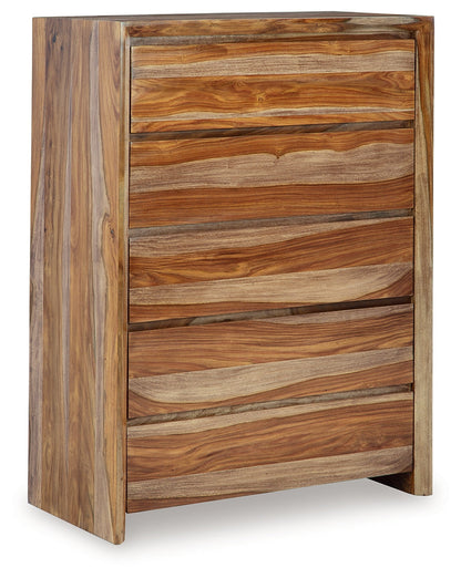 Dressonni Brown Chest of Drawers - B790-46