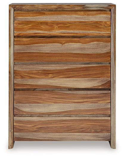 Dressonni Brown Chest of Drawers - B790-46
