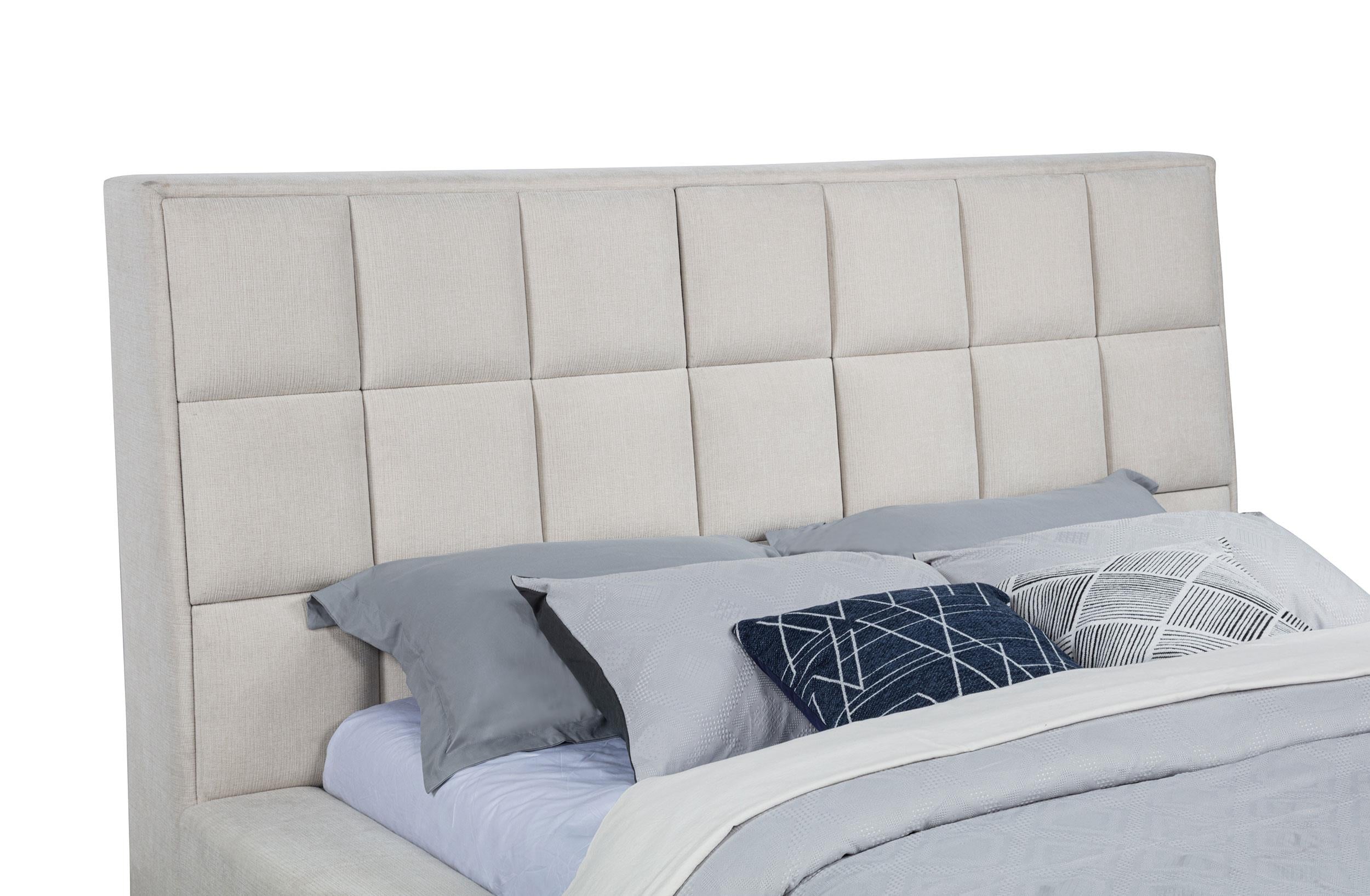 Dreux Upholstered California King Panel Platform Bed Cream - 315948CRMKW