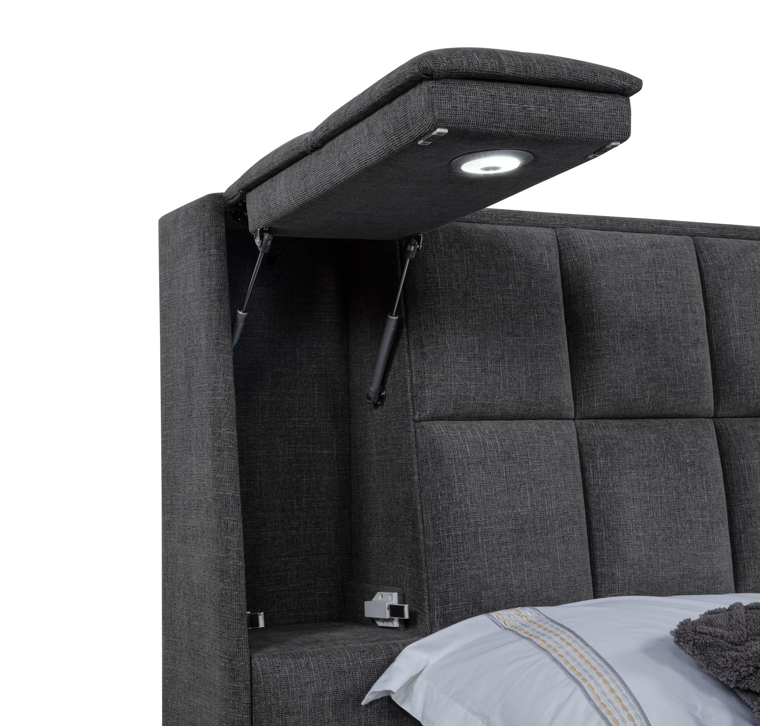Dreux Upholstered Eastern King Panel Platform Bed Grey - 315948GRYKE