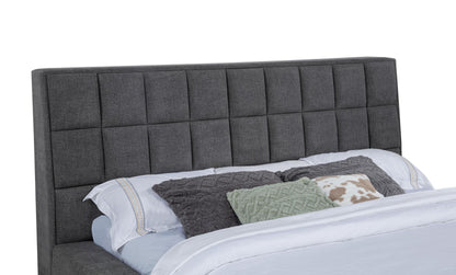 Dreux Upholstered Eastern King Panel Platform Bed Grey - 315948GRYKE