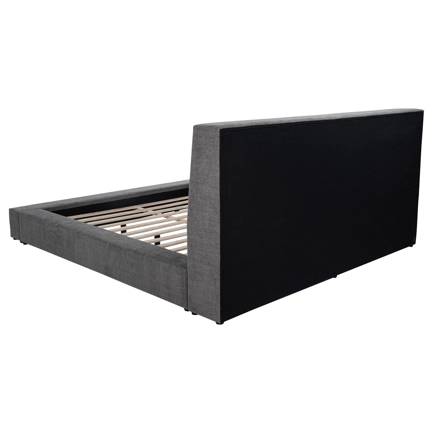 Dreux Upholstered Queen Panel Platform Bed Grey - 315948GRYQ