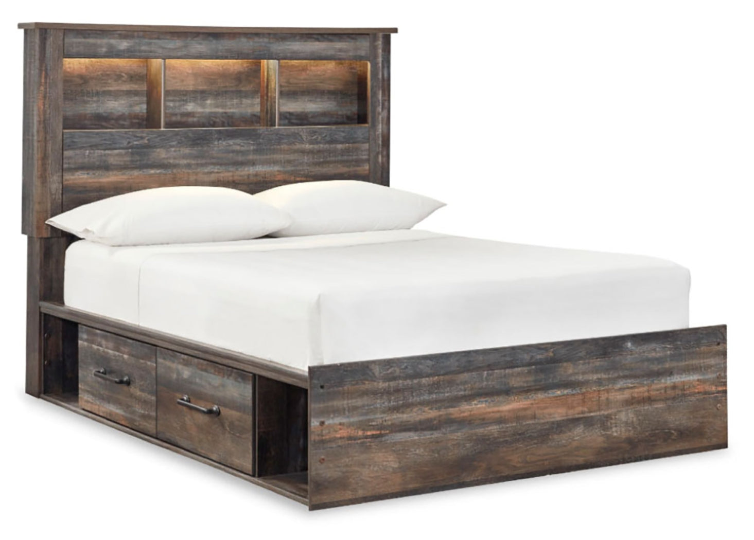 Drystan Full Bookcase Storage Bed and Dresser - B211B100