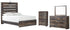 Drystan Full Panel Bed with Mirrored Dresser and Chest in Multi - PKG003264