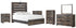 Drystan Full Panel Bed with Mirrored Dresser, Chest and 2 Nightstands in Multi - PKG003270