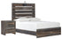 Drystan Full Panel Bed with Nightstand in Multi - PKG000707