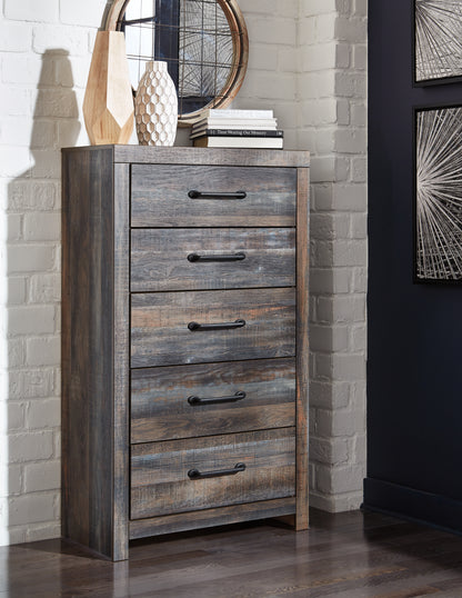 Drystan King Bookcase Storage Bed and Chest - B211B106