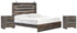 Drystan King Panel Bed with 2 Nightstands in Multi - PKG000713