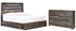 Drystan King Panel Bed with 4 Storage Drawers with Dresser in Multi - PKG003409