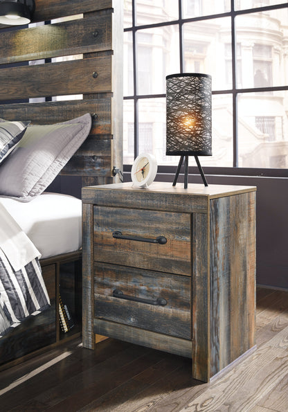 Drystan King Panel Headboard Bed with Mirrored Dresser and 2 Nightstands in Multi from Ashley - Luna Furniture