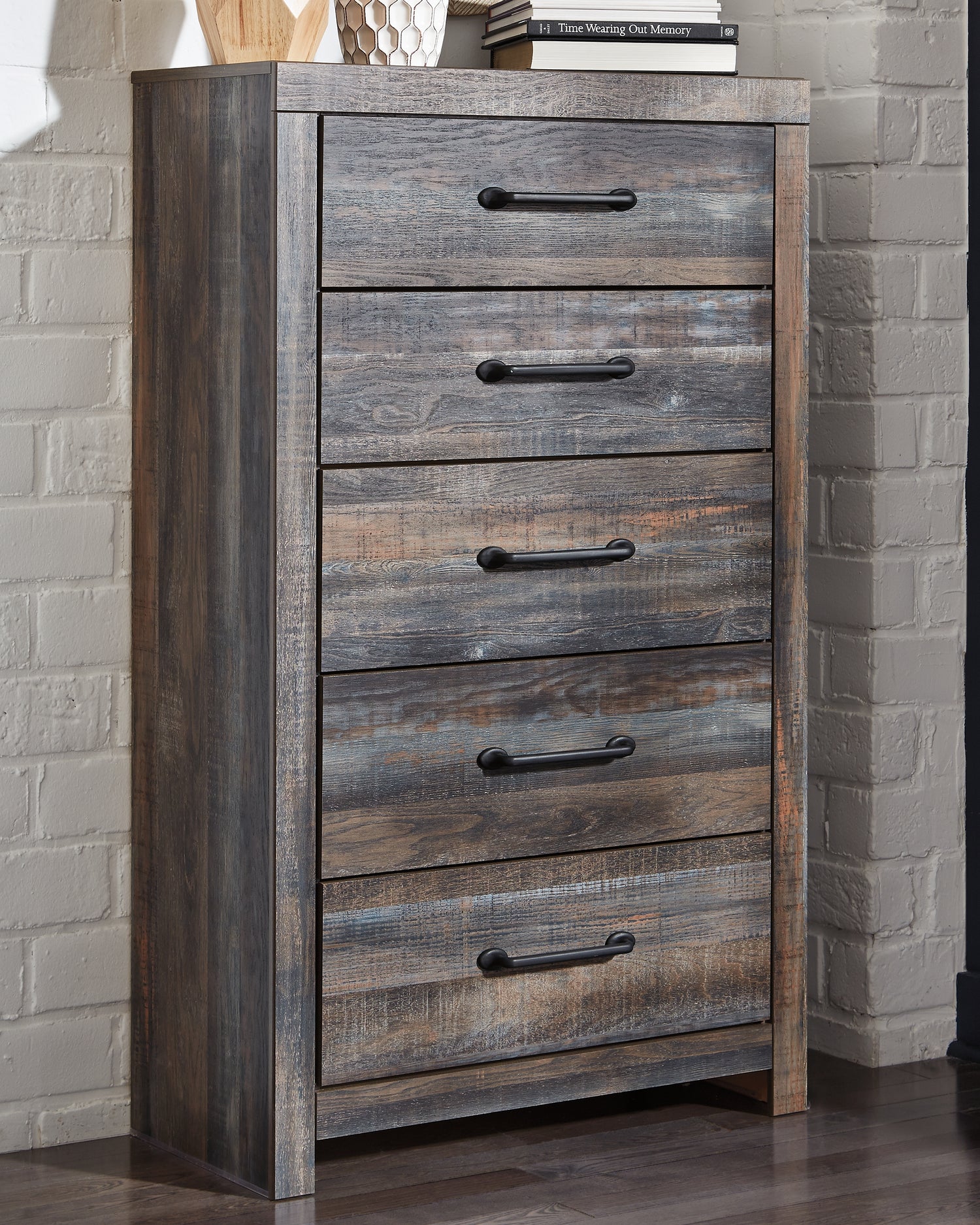 Drystan Multi Full Bookcase Storage Bed and Chest - B211B88