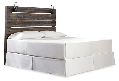 Drystan Multi King Panel Headboard with Metal Frame, Dresser, Mirror, and Nightstand - B211B71