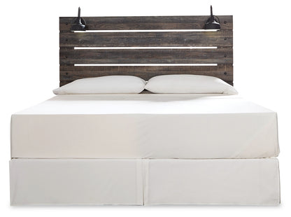 Drystan Multi King Panel Headboard with Metal Frame, Dresser, Mirror, and Nightstand - B211B71