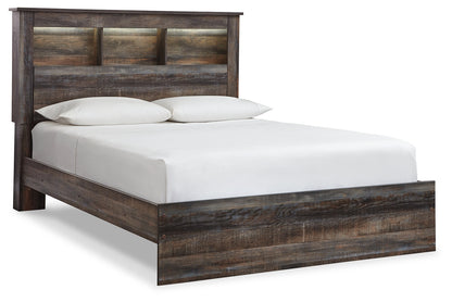 Drystan Multi Queen Bookcase Bed, Dresser and 2 Nightstands - B211B87