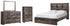 Drystan Queen Bookcase Bed with Mirrored Dresser and Chest in Multi - PKG003207