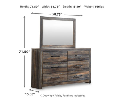 Drystan Queen Panel Bed, 2 Dressers, Mirror and 2 Nightstands - B211B118
