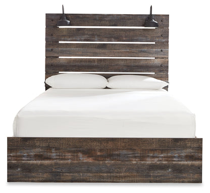 Drystan Queen Panel Bed, 2 Dressers, Mirror and 2 Nightstands - B211B118