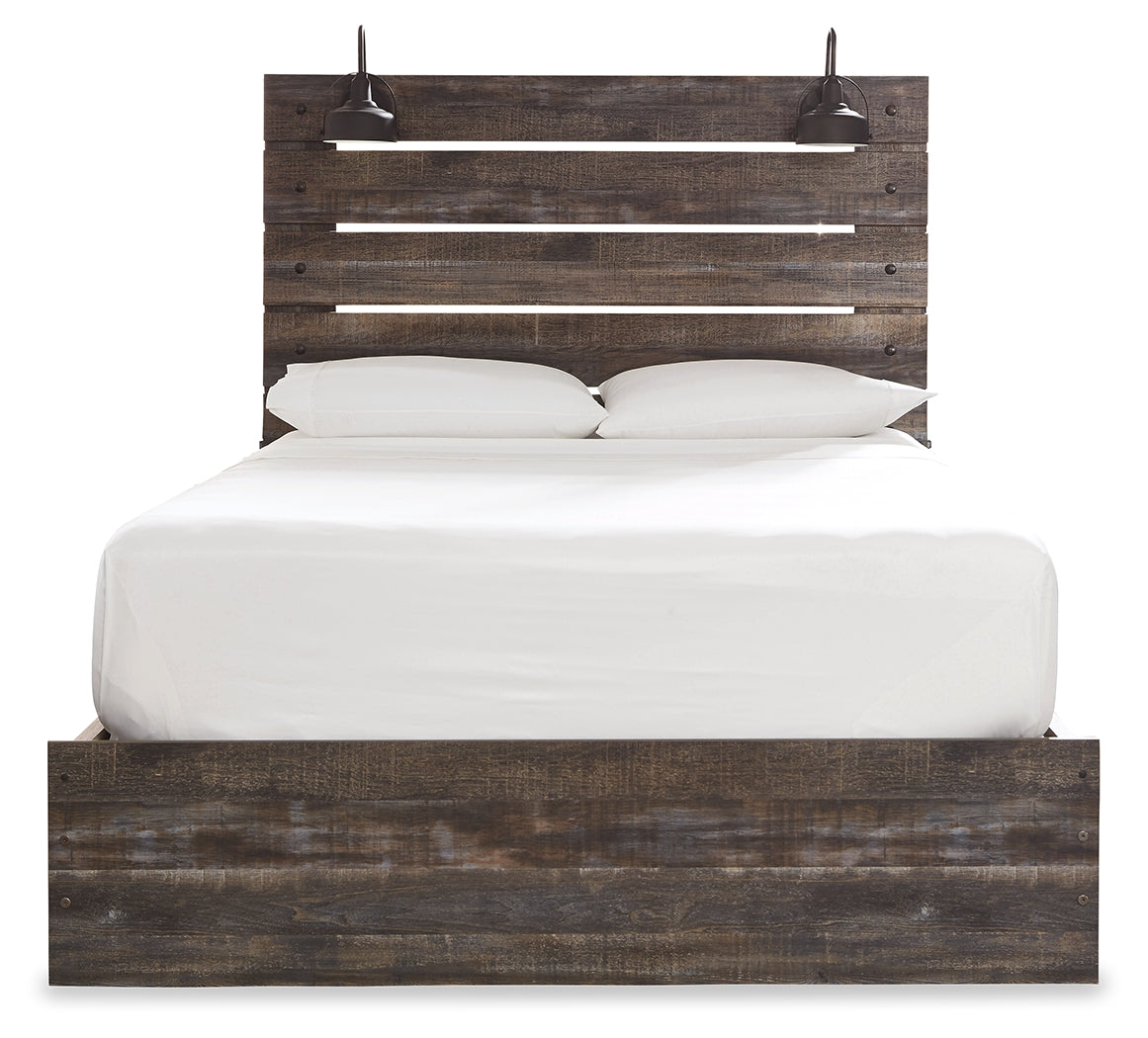 Drystan Queen Panel Bed with Chest and Nightstand in Multi from Ashley - Luna Furniture