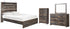 Drystan Queen Panel Bed with Mirrored Dresser and Chest in Multi - PKG003277