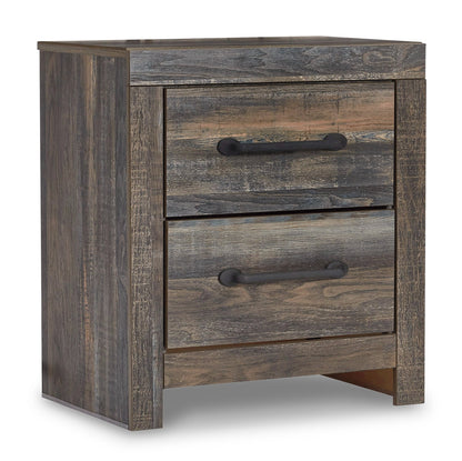 Drystan Twin Panel Bed with 2 Storage Drawers with Mirrored Dresser and 2 Nightstands in Multi from Ashley - Luna Furniture