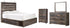 Drystan Twin Panel Bed with 2 Storage Drawers with Mirrored Dresser and Chest in Multi from Ashley - Luna Furniture