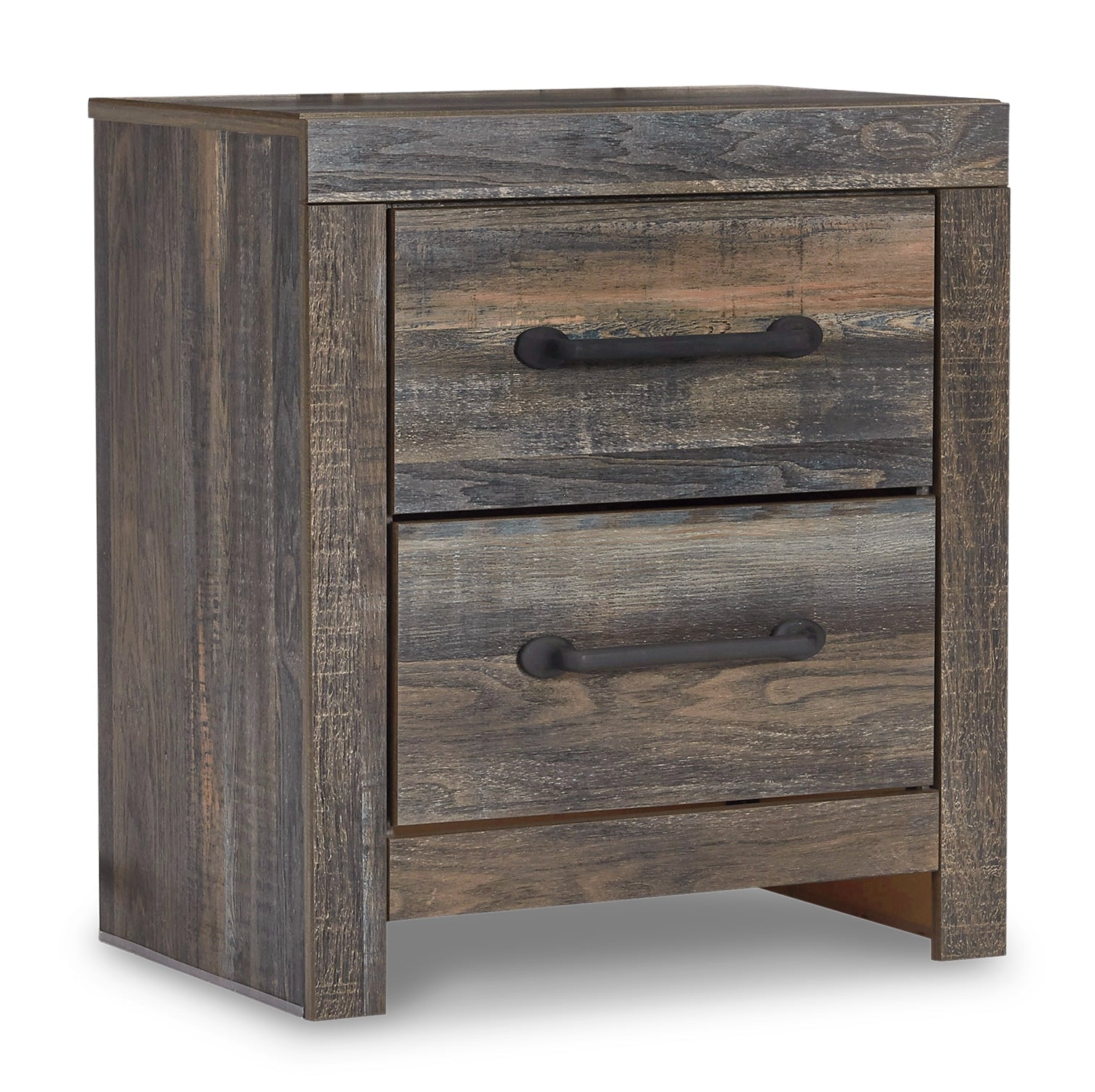 Drystan Twin Panel Bed with 2 Storage Drawers with Mirrored Dresser, Chest and 2 Nightstands in Multi from Ashley - Luna Furniture