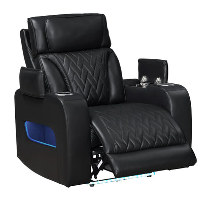 DUBAI 3PC Black Power Reclining Set - DUBAI BLACK