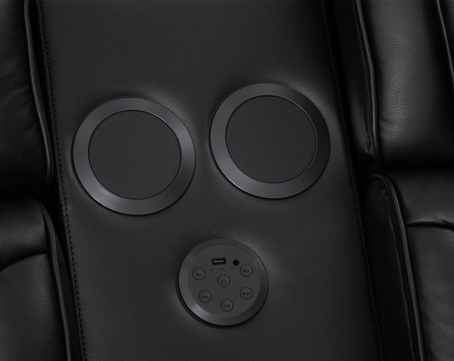 DUBAI 3PC Black Power Reclining Set - DUBAI BLACK