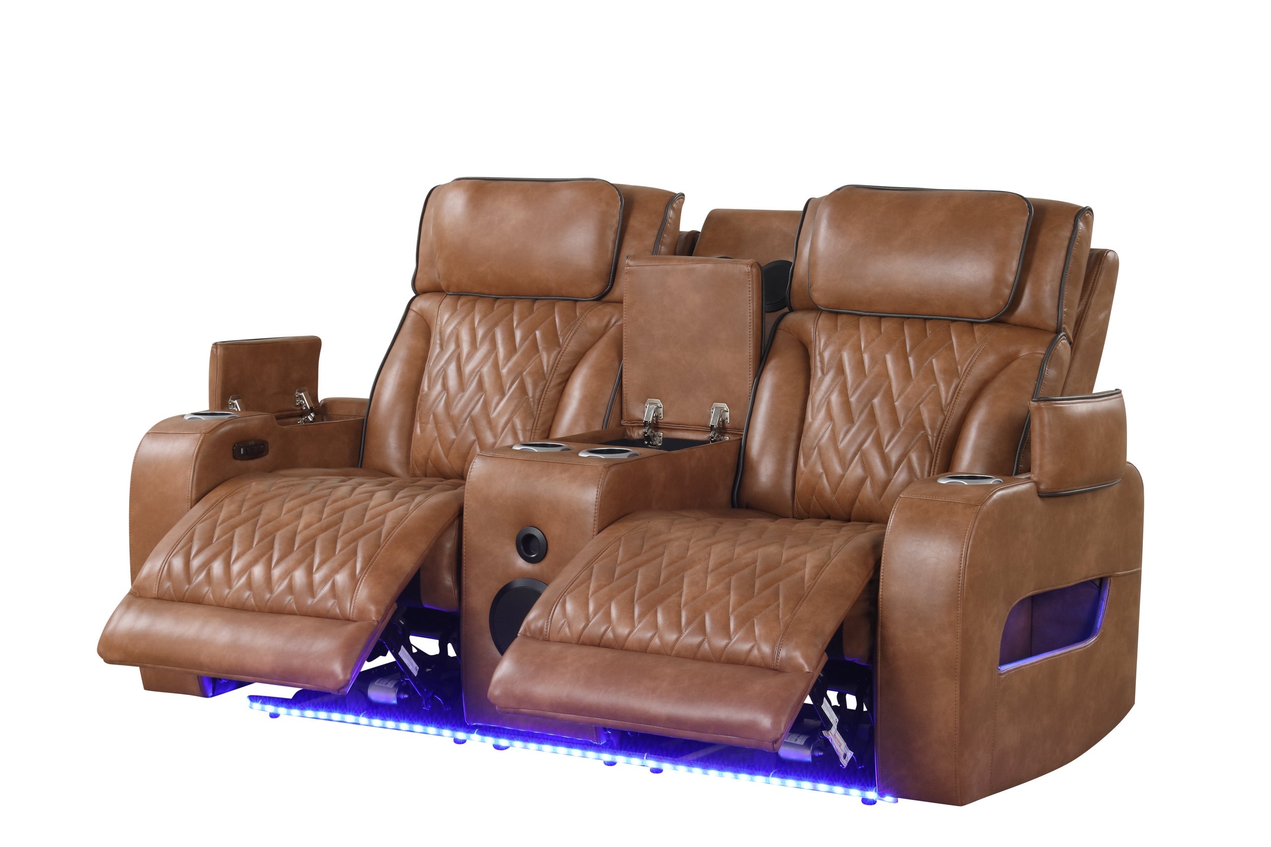 DUBAI 3PC Brown Power Reclining Set - DUBAI BROWN