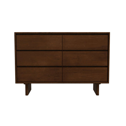 Dubrovnik Mid Century Modern Walnut Dresser With 6 Drawers - DRS00700201