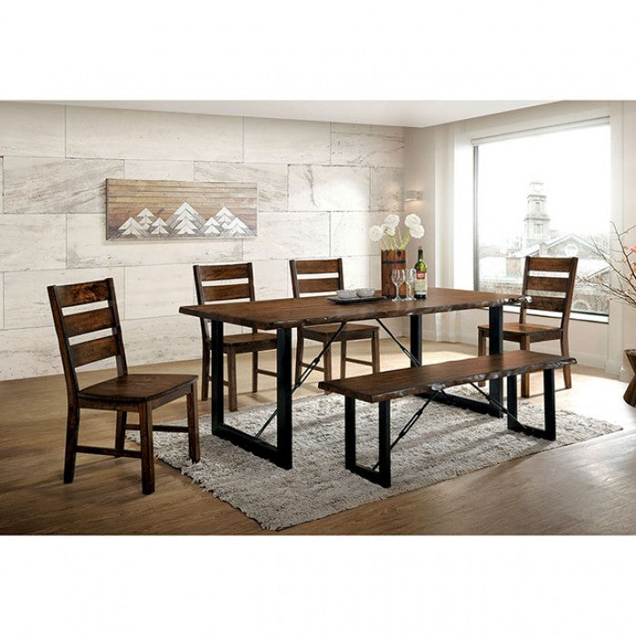 Dulce Walnut/Black 6-Piece Dining Room Set